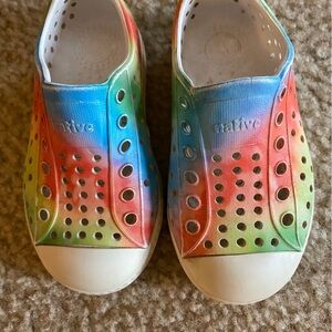 Native Rainbow Tie Dye Shoes Vibrant and Comfortable